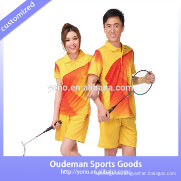 Neues Entwurfs-Badminton-Team Jersey Unisex, Großverkaufkurzschlüsse, heiße Verkaufsvolleyballfrauen team Jerseyqualität A